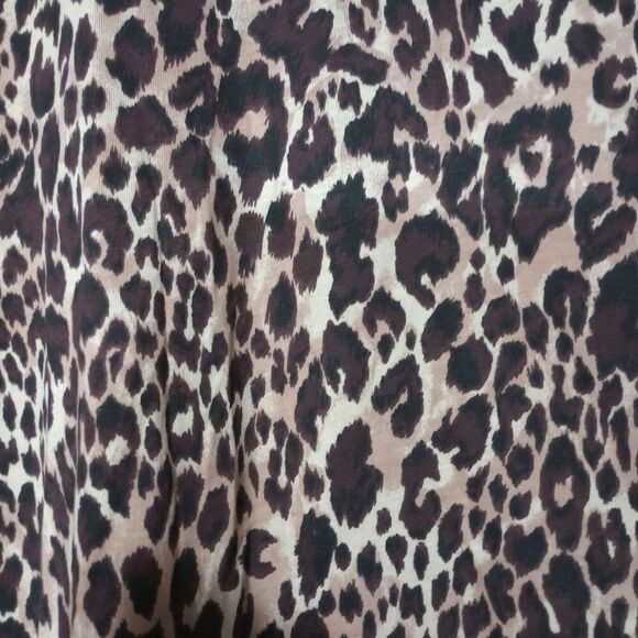 Catherines‎ Blouse Ladies 2x Animal Print Short Sleeve - Picture 4 of 7